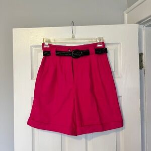 Rafaella Fuchsia Shorts with Black Belt